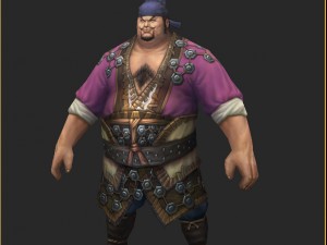 low poly 3d characters-captain of city management 3D Model