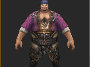 low poly 3d characters-captain of city management 3D Model
