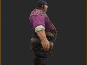 low poly 3d characters-captain of city management 3D Model