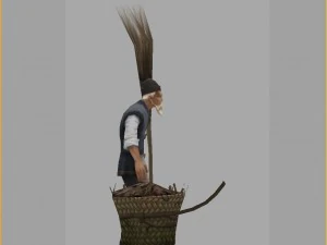 low poly 3d characters - city health administrator 3D Model