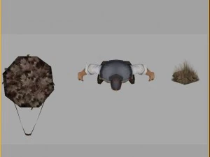 low poly 3d characters - city health administrator 3D Model