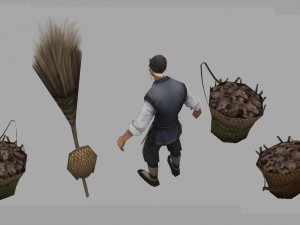 low poly 3d characters - city health administrator Modèle 3D