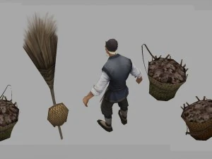 low poly 3d characters - city health administrator 3D Model