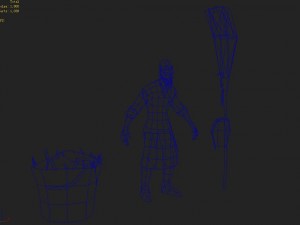 low poly 3d characters - city health administrator Modèle 3D