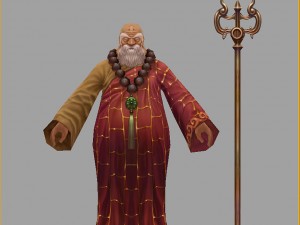 low poly 3d characters - elder 3D Model