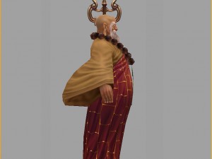 low poly 3d characters - elder 3D Model