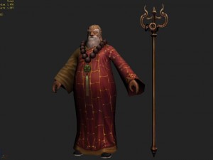 low poly 3d characters - elder 3D Model
