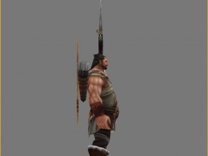 low poly 3d characters - unlucky orion 3D Модель
