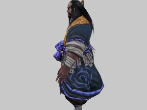 low poly 3d characters - taoist 06 Model 3D