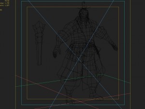 low poly 3d characters - taoist 06 Model 3D