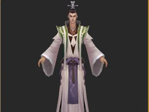 postacie 3D o niskiej zawartości poli - pył poliestrowy Model 3D