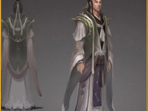 postacie 3D o niskiej zawartości poli - pył poliestrowy Model 3D