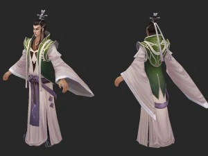 postacie 3D o niskiej zawartości poli - pył poliestrowy Model 3D