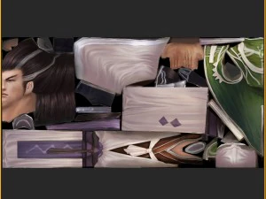 postacie 3D o niskiej zawartości poli - pył poliestrowy Model 3D