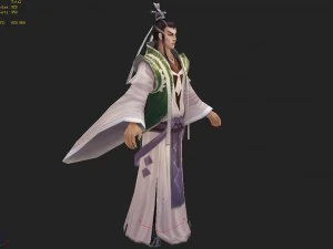 postacie 3D o niskiej zawartości poli - pył poliestrowy Model 3D