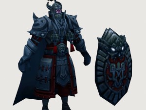 low poly 3d characters-soul of the shield soldier 3D 模型