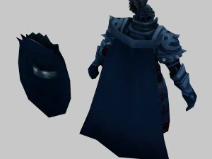 d&uuml;ş&uuml;k poli 3d karakterler-kalkan askerinin ruhu 3D Model