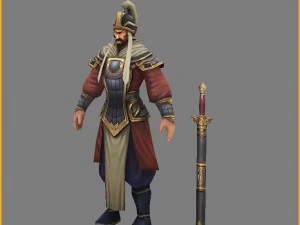 low poly 3d characters-dragon pit manager 3D Model