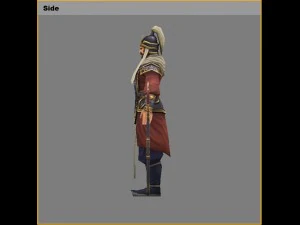 low poly 3d characters-dragon pit manager 3D Model