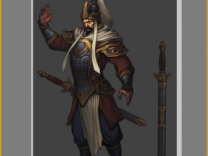 low poly 3d characters-dragon pit manager Modèle 3D