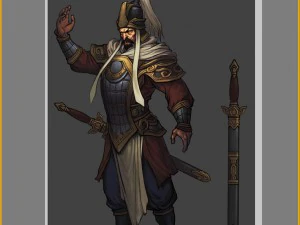 low poly 3d characters-dragon pit manager 3D Model