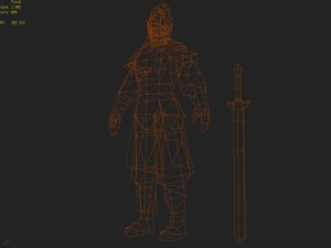 low poly 3d characters-dragon pit manager Modèle 3D