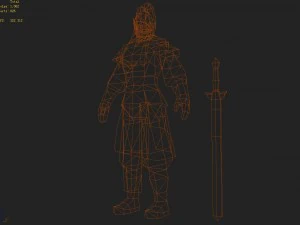 low poly 3d characters-dragon pit manager 3D Model