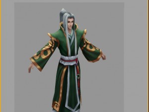 low poly 3d characters- dragontail tourists 3D Model