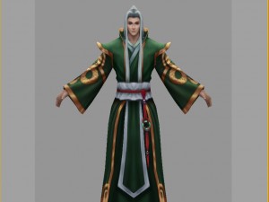 low poly 3d characters- dragontail tourists 3D Model