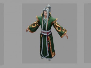 low poly 3d characters- dragontail tourists 3D Model