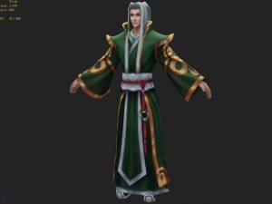low poly 3d characters- dragontail tourists 3D Model