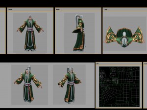 low poly 3d characters- dragontail tourists 3D Model