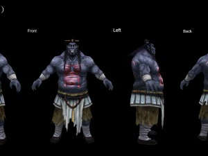 low poly 3d characters-devil magic 3D Model