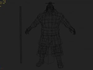 low poly 3d characters-devil magic 3D Model