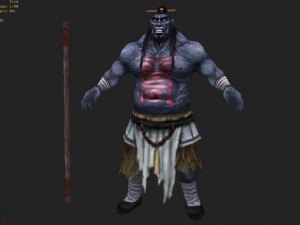 low poly 3d characters-devil magic Modelo 3D
