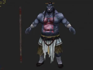 low poly 3d characters-devil magic 3D Model