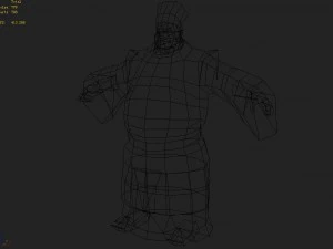 low poly 3d characters - magic businessman 3D Model