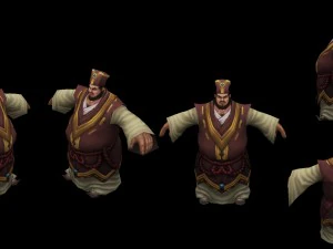 low poly 3d characters - magic businessman 3D Model
