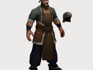 low poly 3d characters - armored businessman Model 3D
