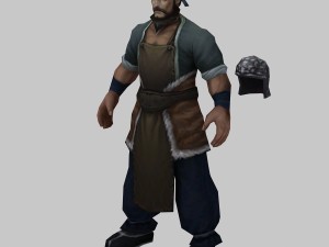 low poly 3d characters - armored businessman Model 3D