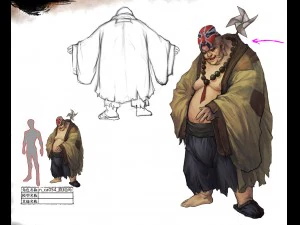 低ポリ 3D キャラクター - クレイジー モンク 3Dモデル