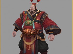 low poly 3d characters- gao taigong 06 3D Модель