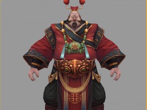 low poly 3d characters- gao taigong 06 3D Модель