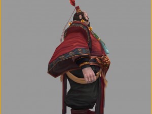 low poly 3d characters- gao taigong 06 3D Модель