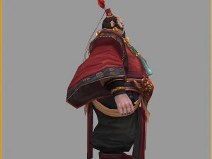 low poly 3d characters- gao taigong 06 3D Model