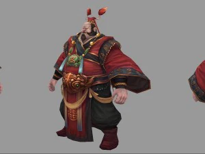 low poly 3d characters- gao taigong 06 3D Model