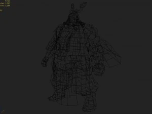 low poly 3d characters- gao taigong 06 3D Model