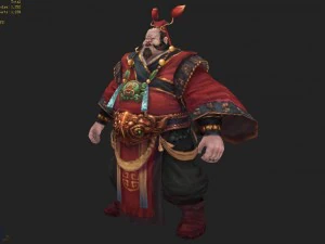 low poly 3d characters- gao taigong 06 3D Model
