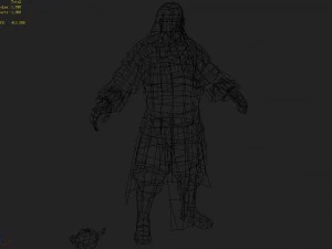 low poly 3d characters-union administrator 3D Model