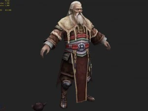 low poly 3d characters-union administrator 3D Model